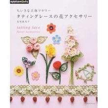 画像をギャラリービューアに読み込む, ちいさな立体フラワー　タティングレースの
