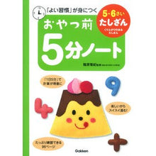 画像をギャラリービューアに読み込む, おやつ前５分ノート　５・６さい　たしざん
