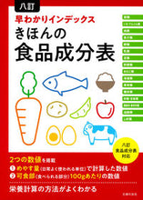 画像をギャラリービューアに読み込む, 八訂　早わかりインデックスきほんの食品成 --- 主婦の友社 :9784074545346
