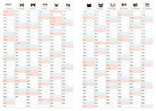 Load image into Gallery viewer, Schedule Book January 2022 Start Impress January 2022 Start (November 2021 Start) Planner Weekly Left (Horizontal) B6 Yamano Rinrin Cat Lover Planner Cute Stylish Cute Character Planner Cover Diary Size Planner Timekeeper: 9784295006534
