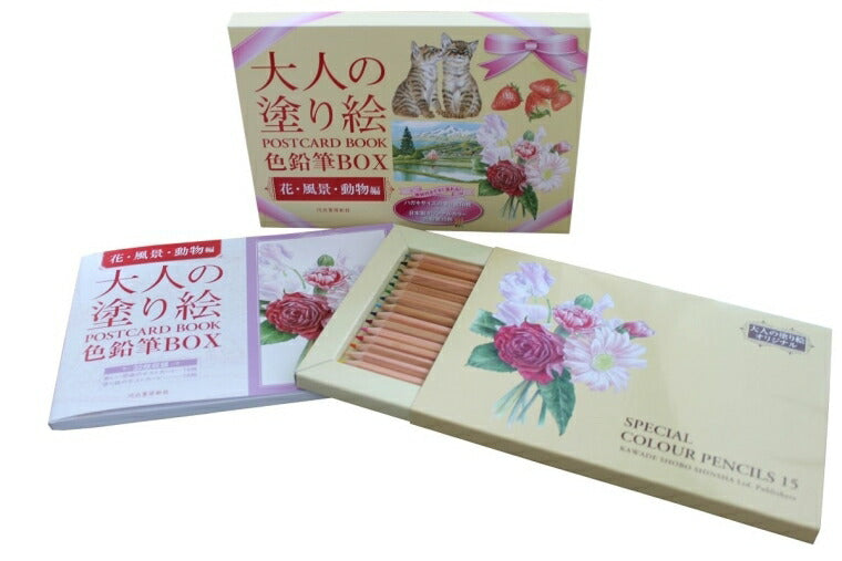 KAWADE 河出書房新社 塗り絵 ・ 大人の塗り絵 色鉛筆BOX ぬりえ ぬり絵 介護 ディズニー 鳥 花 風景 ふるさと  スケジュール帳 手帳のタイムキーパー :9784309717982