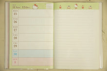 Load image into Gallery viewer, SHUFU TO SEIKATSUSHA 2020 (December 2019 start) Planner Weekly Left (Horizontal) B6 Hello Kitty Diary Book Cute Stylish Character Planner Cover Schedule Book Planner's Time: 9784391153873
