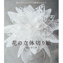 画像をギャラリービューアに読み込む, 花の立体切り絵
