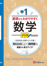 画像をギャラリービューアに読み込む, #増進堂受験研究 #中１基礎からわかりやすく数学ノート :9784424805014
