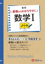 画像をギャラリービューアに読み込む, #増進堂受験研究 #高校基礎からわかりやすく数学Ⅰノート :9784424904038

