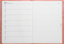 Load image into Gallery viewer, TAKAHASHI Takahashi Notebook 2019 April Start A5 964 Desk Diary Casual 4 Takahashi Shoten Adult Cute Stylish Cute Character Notebook Cover Planner Notebook Timekeeper: 9784471779641
