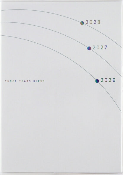 TAKAHASHI Takahashi Shoten 2026 January Start Planner B6 No.18 3-Year Diary Takahashi Planner 2026 Business Standard Simple Planner Cover Cute Bound Planner Diary Schedule Book Planner Timekeeper: 9784471820183