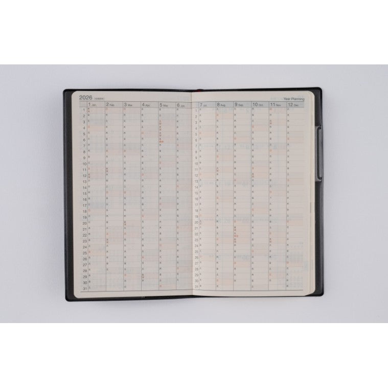 ＃No.107ニューダイアリーアルファ12黒手帳判 : (株)日本法令 : No.107 New Diary Alpha 12 Black Notebook Size : 9784471851071