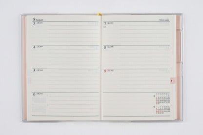 TAKAHASHI Takahashi Shoten 2026 January Start Planner B7 No.196 Tpure T'z Pure 2 Pink Takahashi Planner 2026 Business Standard Simple Planner Cover Cute Bound Planner Diary Monday Start Schedule Book Planner Timekeeper :9784471791964