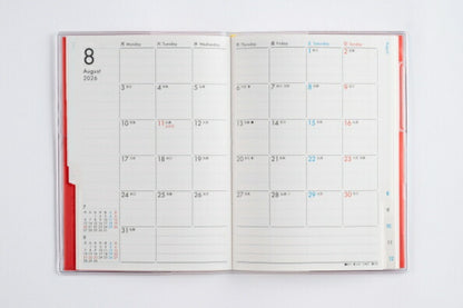 TAKAHASHI Takahashi Shoten 2026 January Start Planner A6 No.419 miaclaire coquette 4 Monday Start Takahashi Planner 2026 Business Standard Simple Planner Cover Cute Bound Planner Schedule Book Planner Timekeeper :9784471804190