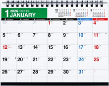 Load image into Gallery viewer, TAKAHASHI Takahashi Shoten 2026 January Start Calendar B6 E160 Eco-Calendar Desk Monday Start 2026 Business Simple Eco Schedule Book Planner Time Keeper :9784471825690
