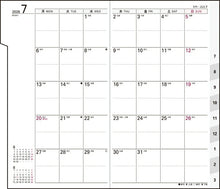 Load image into Gallery viewer, TAKAHASHI Takahashi Shoten 2026 April Start Planner A6 No. 668 Reber Index 8 Monday Start Tangerine Orange Planner Size Takahashi Planner 2026 Business Standard Simple Planner Cover Cute Bound Planner Diary Schedule :9784471796686
