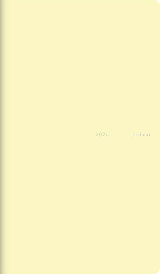 TAKAHASHI Takahashi Shoten 2026 April Start Planner A6 No. 733 torinco R 3 Butter Yellow Planner-size Takahashi Planner 2026 Business Standard Simple Planner Cover Cute Bound Planner Diary Schedule Book Planner's Time: 9784471797331