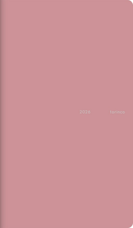 TAKAHASHI Takahashi Shoten 2026 April Start Planner A6 No.734 torinco R 3 Old Rose Planner Size Takahashi Planner 2026 Business Standard Simple Planner Cover Cute Bound Planner Diary Schedule Book Planner Type: 9784471797348