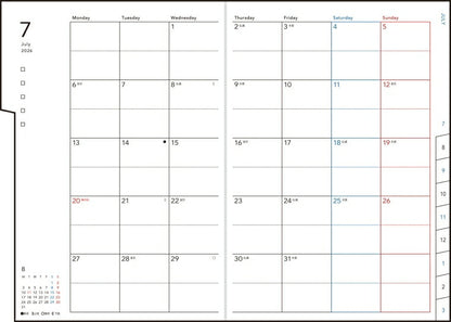TAKAHASHI Takahashi Shoten 2026 April Start Diary B6 No.745 torinco R 6 Blue Gray Takahashi Diary 2026 Business Standard Simple Diary Cover Cute Bound Diary Journal Schedule Book Diary Timekeeper: 9784471797454