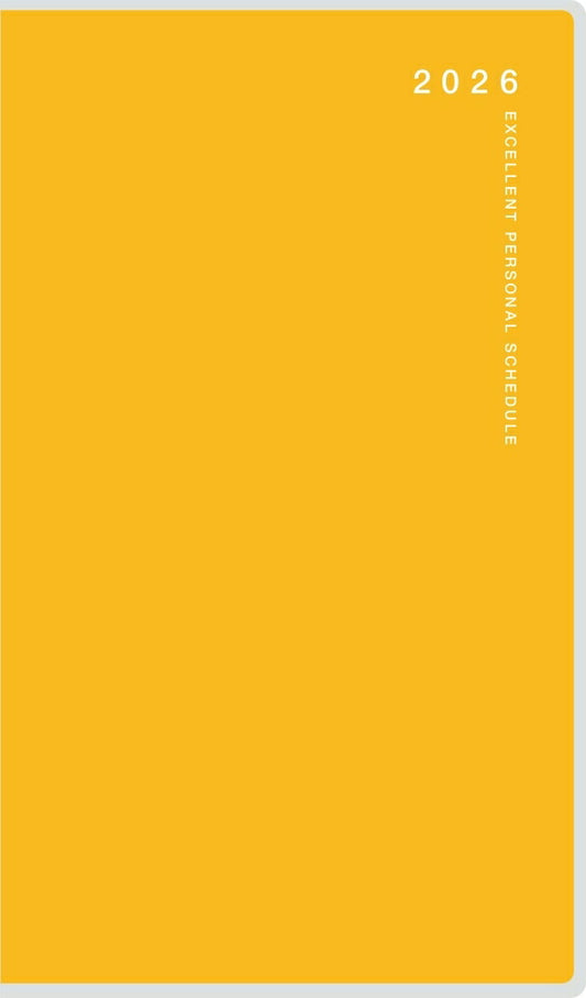 TAKAHASHI Takahashi Shoten 2026 April Start Planner A6 No.798 Liberte Duo 8 Light Mimosa Notebook Size Takahashi Planner 2026 Business Standard Simple Planner Cover Cute Bound Planner Diary Schedule Book Timekeeper Planner :9784471797980