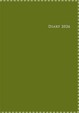 Load image into Gallery viewer, TAKAHASHI Takahashi Shoten 2026 April Start Planner A5 No. 966 Desk Diary Casual 6 Moss Green Takahashi Planner 2026 Business Standard Simple Planner Cover Cute Bound Planner Diary Schedule Book Time of Planner: 9784471799663
