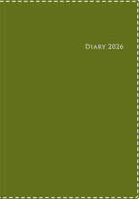Load image into Gallery viewer, TAKAHASHI Takahashi Shoten 2026 April Start Planner A5 No. 966 Desk Diary Casual 6 Moss Green Takahashi Planner 2026 Business Standard Simple Planner Cover Cute Bound Planner Diary Schedule Book Time of Planner: 9784471799663
