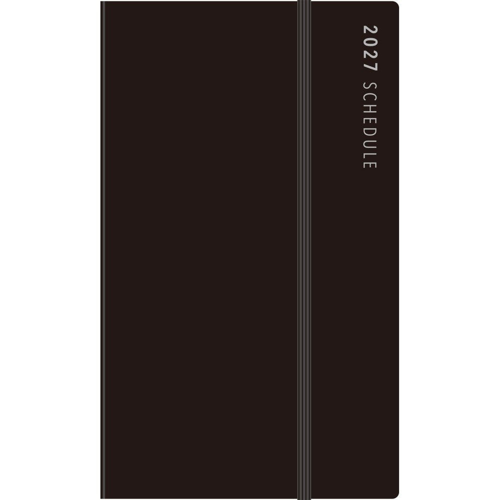 ＃No.90 リングダイアリースリム 月間ブロック・レフト黒 A5変型 : (株)日本法令 : 9784471860905