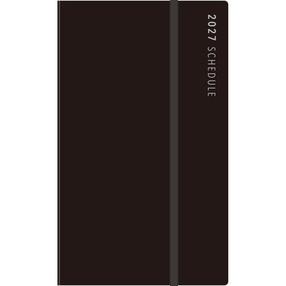 ＃No.90 リングダイアリースリム 月間ブロック・レフト黒 A5変型 : (株)日本法令 : 9784471860905