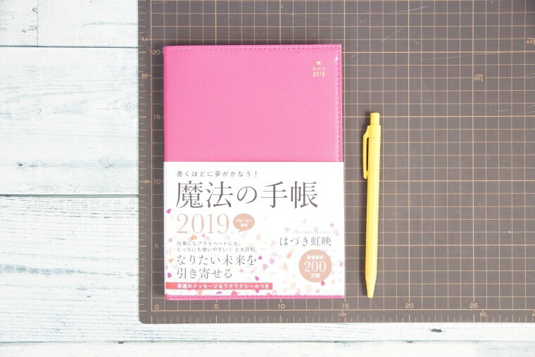 NAGAOKA 永岡書店 2019年1月始まり(2018年12月始まり) 手帳 週間バーティカル式(週間バーチカル) B6 はづき虹映 魔法の手帳 小物　大人かわいい　おしゃれ　可愛い　リフィル　ほぼ 日　干支  スケジュール帳 手帳のタイムキーパー :9784522610930