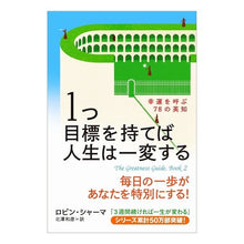 画像をギャラリービューアに読み込む, １つ目標を持てば人生は一変する　幸運を呼
