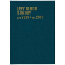Load image into Gallery viewer, [Pre-order ★ Ships early March] HAKUBUNKAN Hakubunkan Shinsha 2026 April Start Planner A4 4263 Left Block Sunday A4 12 Months Turquoise Planner diary Hakubunkan Diary Design Diary Business Sunday Start Schedule Book Planner Timekeeper :9784781535746
