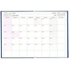 Load image into Gallery viewer, HAKUBUNKAN Hakubunkan Shinsha 2026 (October 2025 Start) Planner B5 238 Desk Block Sunday 18 Months Blue Planner Diary Hakubunkan Diary Design Planner Cover Diary Business Schedule Book Timekeeper for Planners: 9784781535661
