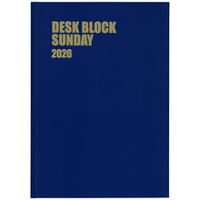 Load image into Gallery viewer, HAKUBUNKAN Hakubunkan Shinsha 2026 Diary, Starts October 2025, A4, 239 Desk Block Sunday, 18 Months, Blue, Diary, Hakubunkan, Journal, Design, Diary Cover, Business, Planner, Diary Timekeeper: 9784781535678
