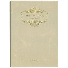 Load image into Gallery viewer, HAKUBUNKAN Hakubunkan Shinsha 2026 January Start Planner A5 265 5-Year Consecutive Diary Soft Version White Gold Planner diary Hakubunkan diary design planner cover diary business schedule book Planner Timekeeper :9784781540979
