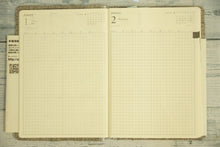 Load image into Gallery viewer, Discover21 DISCOVER TWENTY ONE 2019 Diary 1 page 1 day (2 days per spread) A5 Discover Diary Day to Day A5 Fabric BEIGE Accessories System Business Refill Hobonichi Zodiac Schedule Book Diary :9784799322826

