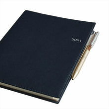 Load image into Gallery viewer, JMAM Notebook 2021 April Start A5 NOLTY Access A5-3 (Navy) 9687 Cute Stylish Character Notebook Cover Schedule Book Timekeeper for your Notebook :9784820759232
