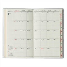Load image into Gallery viewer, JMAM Efficiency Diary April 2021 Start Planner A6 PAGEM Monthly Slim-i Note between days Sunday (White x Lavender) 9917 Adult Cute Stylish Character Planner Cover Schedule Book Planner Timekeeper: 9784820738251
