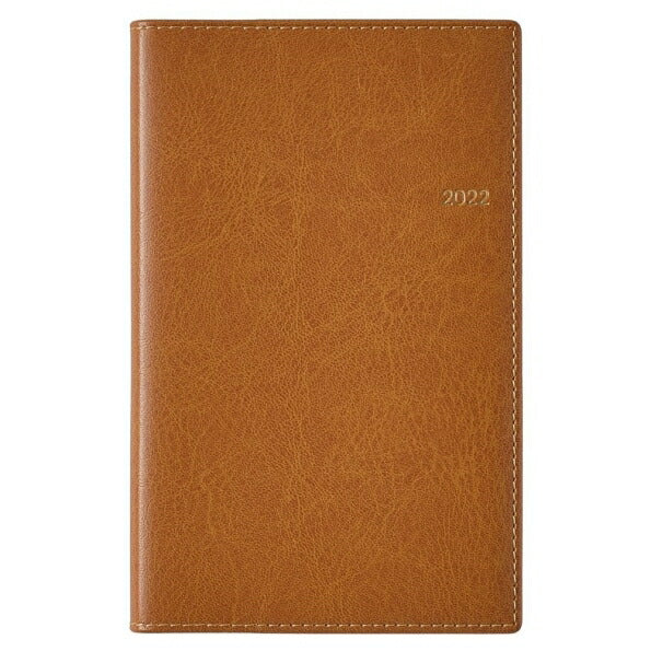 Scheduler 2022, starts in April, JMAM Efficiency Notebook, A6 NOLTY Pocket Casual 4, Camel, 9060, Japan Management Association, GOLD nolty planners, black notebook cover, diary, stylish, from Timekeeper :9784800559142
