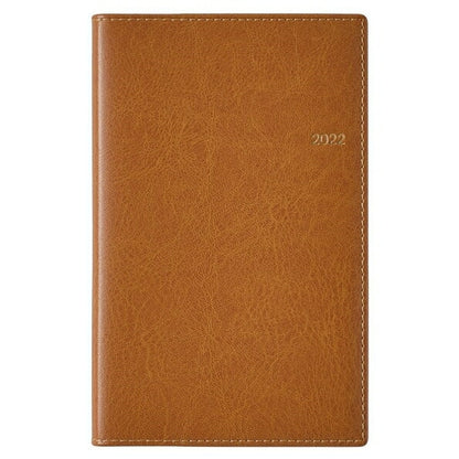 Scheduler 2022, starts in April, JMAM Efficiency Notebook, A6 NOLTY Pocket Casual 4, Camel, 9060, Japan Management Association, GOLD nolty planners, black notebook cover, diary, stylish, from Timekeeper :9784800559142