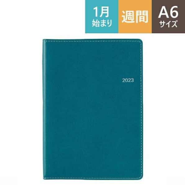 手帳 ｽｹｼﾞｭｰﾙ帳 JMAM 能率手帳 2023 年 1月始まり A6 NOLTY ｷｬﾚﾙ ｳｨｰｸ2 ﾋﾟｰｺｯｸｸﾞﾘｰﾝ 2038 ﾌﾟﾗﾝﾅｰｽﾞ 手帳ｶﾊﾞｰ おしゃれ 日本能率協会 手帳のﾀｲﾑｷｰﾊﾟｰ :9784820737520