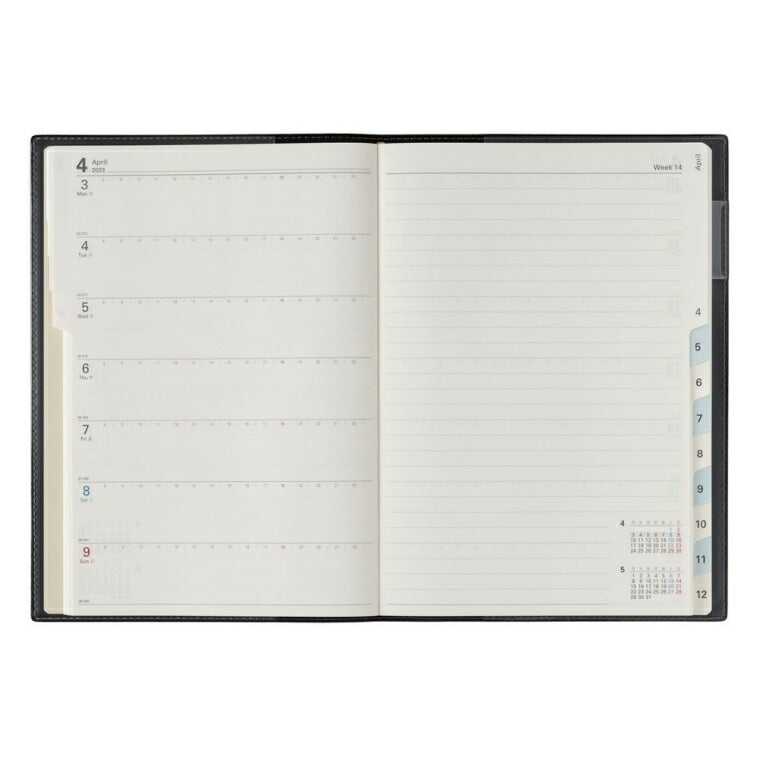 Notebook, Schedule Book, JMAM, Nōritsu Techo, January 2023 Start, A5, NOLTY Access 1, Orange 6464, Planners, Notebook Cover, Stylish, Japan Management Association, Techo no Timekeeper: 9784800544506