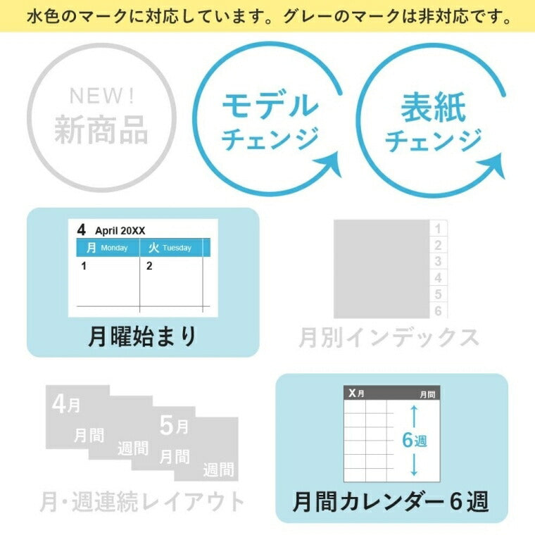 [Engraving available] JMAM Efficiency Notebook, April 2023 start, B6 Weekly, 9901 NOLTY Eclat 6, Blue, Business Planners, Notebook Cover, Cute, Japan Efficiency Association, Schedule Book, Time Keeper: 9784820737636