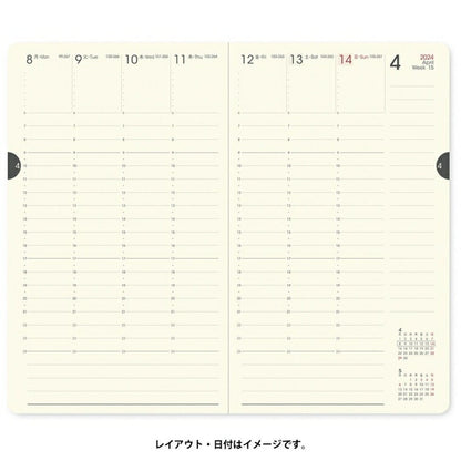 JMAM 能率手帳 2024年1月始まり 手帳 新書 NOLTYｸﾚｽﾄ2(ﾈｲﾋﾞｰ) 01:NOLTY 1806 能率手帳 2024 能率 NOLTY　スケジュール帳  ｽｹｼﾞｭｰﾙ帳 手帳のﾀｲﾑｷｰﾊﾟｰ :9784800548863