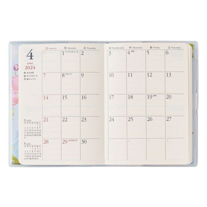 JMAM Nohritsu Techo 2024 January Start Planner Small P Memory (Diary) B7 (Blue) 02: PAGEM 8507 2024 Nohritsu NOLTY PAGEM Techo Calendar Business Schedule Book Techo no Timekeeper: 9784800531803