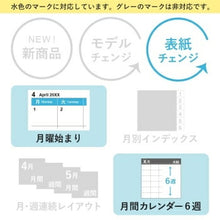 Load image into Gallery viewer, JMAM 日本能率協会ﾏﾈｼﾞﾒﾝﾄｾﾝﾀｰ 2024年4月始まり 手帳 A6 9062 4月 NOLTY ﾎﾟｹｯﾄｶｼﾞｭｱﾙ7 ｸﾞﾚｲﾄﾞﾈｲﾋﾞｰ 能率 nolty ビジネス とじ手帳 ﾍﾟｲｼﾞｪﾑ かわいい  ｽｹｼﾞｭｰﾙ帳 手帳のﾀｲﾑｷｰﾊﾟｰ :9784800566447
