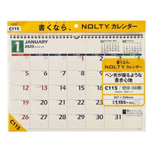 Load image into Gallery viewer, JMAM 日本能率協会ﾏﾈｼﾞﾒﾝﾄｾﾝﾀｰ 2025 年 1月始まり ｶﾚﾝﾀﾞｰ B4 C115 ｶﾚﾝﾀﾞｰ 壁掛 横 NOLTY ﾉﾙﾃｨ 能率 ﾋﾞｼﾞﾈｽ ｵﾌｨｽ ﾃﾞｽｸ ｼﾝﾌﾟﾙ 定番 ﾌﾟﾗﾝﾅｰｽﾞ ﾌｧﾐﾘｰ 壁掛け14  ｽｹｼﾞｭｰﾙ帳 手帳のﾀｲﾑｷｰﾊﾟｰ :9784800543486
