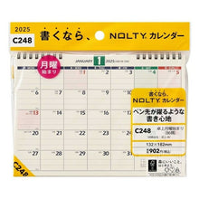 Load image into Gallery viewer, JMAM Japan Management Association Management Center 2025 January Start Calendar B6 C248 Calendar Desk Monday Horizontal NOLTY Business Office Desk Simple Standard Family Desk 48 Schedule Book Timekeeper :9784800543844
