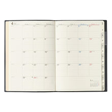 Load image into Gallery viewer, JMAM Japan Management Association Management Center 2025 April Start (March 2025 Start) Planner B6 9506 Access Monthly Monday Start Dark Gray 2025 Noritsu NOLTY Payjem Calendar Business Diary Household Budget Schedule Book :9784800552655
