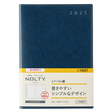 Load image into Gallery viewer, JMAM Japan Management Association Management Center 2026 April Start Diary B6 9887 NOLTY Eclat B6-1 Blue 2026 Nohritsu Diary Simple Business Diary Schedule Book Diary Timekeeper: 9784820737780
