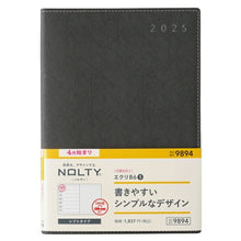 Load image into Gallery viewer, JMAM Japan Management Association Management Center 2026 April Start Planner B6 9894 NOLTY Eclat B6-5 Sunday Start Dark Gray 2026 Efficiency Diary Simple Business Diary Schedule Book Planner Time Keeper: 9784820758419
