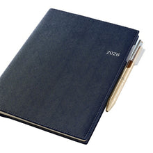 Load image into Gallery viewer, JMAM Japan Management Association Management Center 2026 January Start Planner A5 6467 Weekly NOLTY Access A5-3 Navy 2026 E-Efficiency Diary Simple Business Schedule Book Planner Timekeeper: 9784800544537
