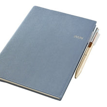 Load image into Gallery viewer, JMAM Japan Management Association Management Center 2026 January Start Planner A5 6469 Weekly NOLTY Access A5-4 Blue 2026 Nohritsu Diary Simple Business Schedule Book Timekeeper for Planners :9784800549426
