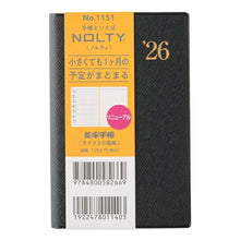 Load image into Gallery viewer, JMAM 日本能率協会ﾏﾈｼﾞﾒﾝﾄｾﾝﾀｰ 2026 1月始まり 手帳 B7 1151 ｳｨｰｸﾘｰ NOLTY ﾉﾙﾃｨ 能率手帳 ﾗｲﾂ 3 小型版 黒 2026年 能率 ﾀﾞｲｱﾘｰ ｼﾝﾌﾟﾙ ﾋﾞｼﾞﾈｽ  ｽｹｼﾞｭｰﾙ帳 手帳のﾀｲﾑｷｰﾊﾟｰ :9784820736905

