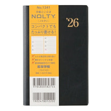 Load image into Gallery viewer, JMAM 日本能率協会ﾏﾈｼﾞﾒﾝﾄｾﾝﾀｰ 2026 1月始まり 手帳 A6 1241 ｳｨｰｸﾘｰ NOLTY ﾉﾙﾃｨ 能率手帳 ﾗｲﾂ 2 黒 2026年 能率 ﾀﾞｲｱﾘｰ ｼﾝﾌﾟﾙ ﾋﾞｼﾞﾈｽ  ｽｹｼﾞｭｰﾙ帳 手帳のﾀｲﾑｷｰﾊﾟｰ :9784820736981
